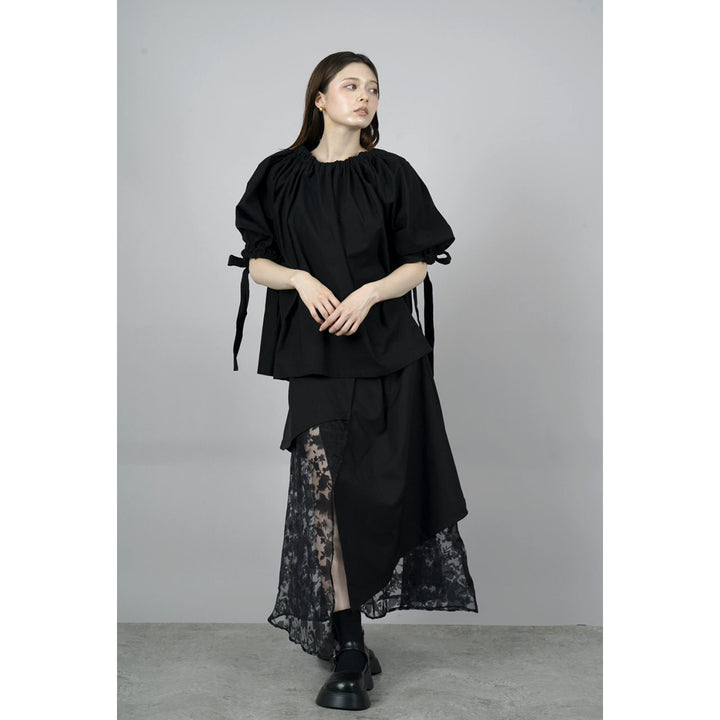 Gathered Shirring Blouse