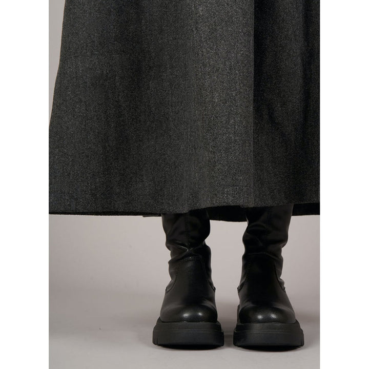 Suspender Long Shirring Onepiece