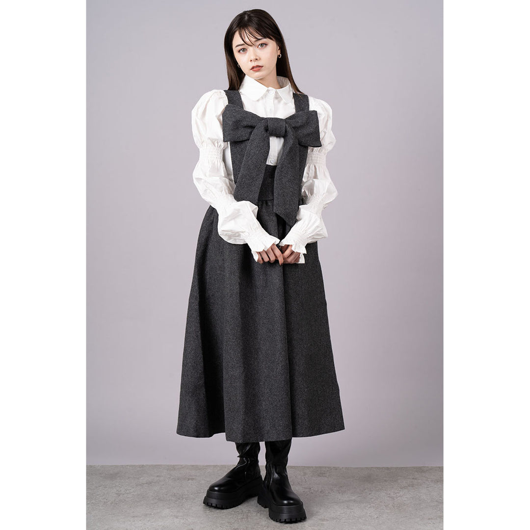 Shirring Virago Sleeve Tops