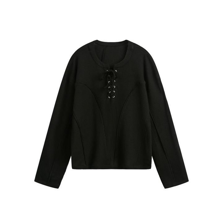 Lace-up Sleeve T-shirt