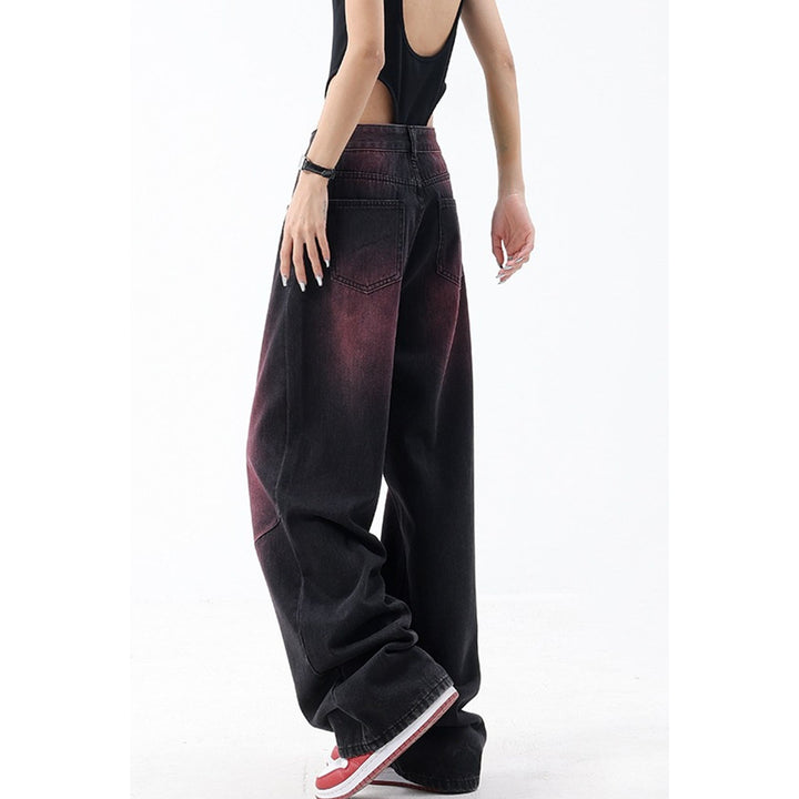 Neon Color Black Denim Jeans