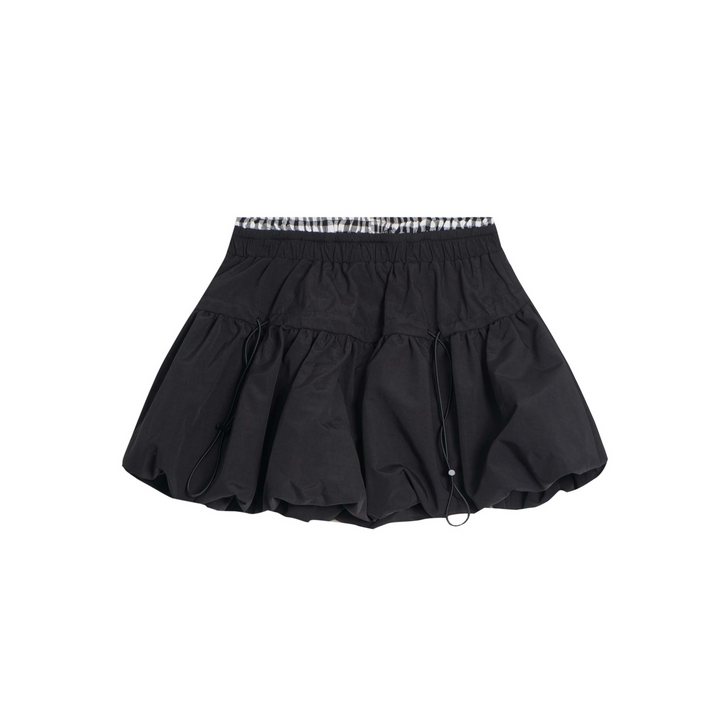 Layered design mini skirt