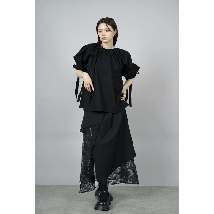 Gathered Shirring Blouse