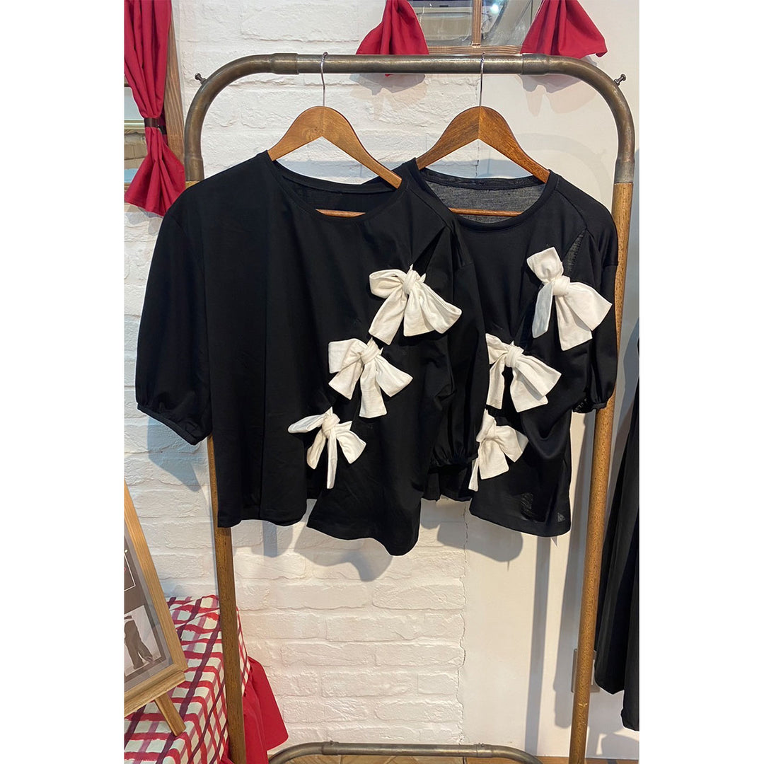 Slit Ribbon T-shirt