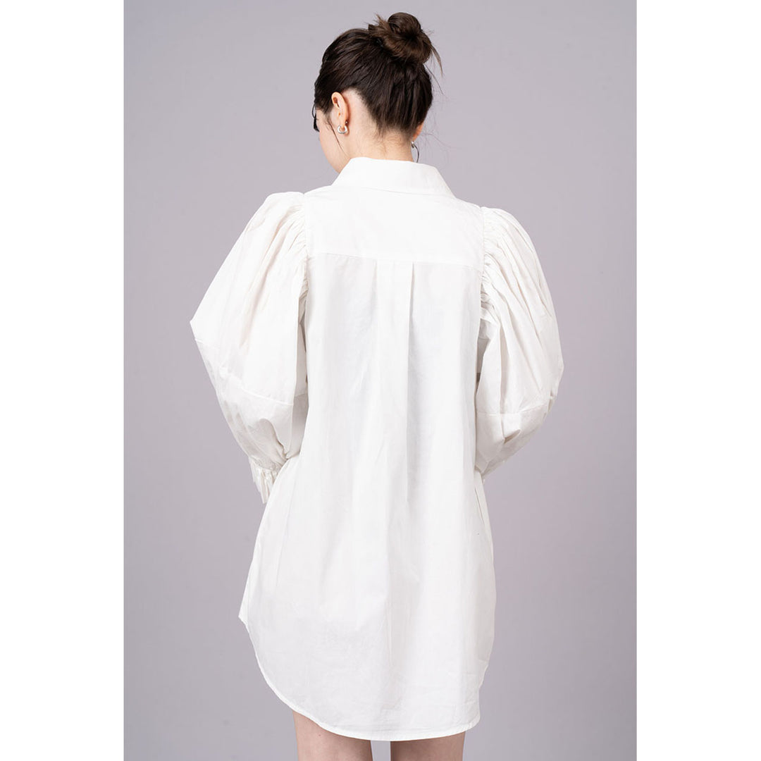 Tuck Sleeve Long Shirt