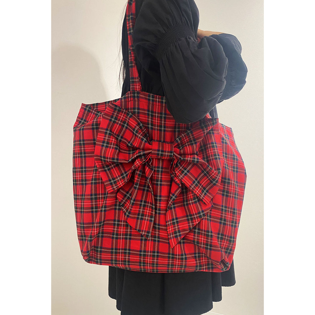 Front Ribbon Tote Bag (Big)