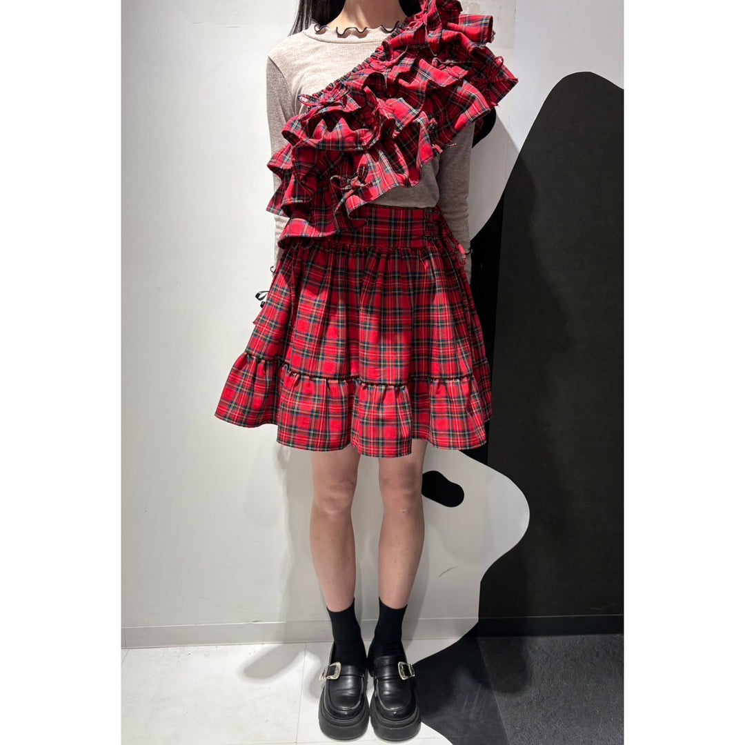 Tiered Ribbon Frill Bustier