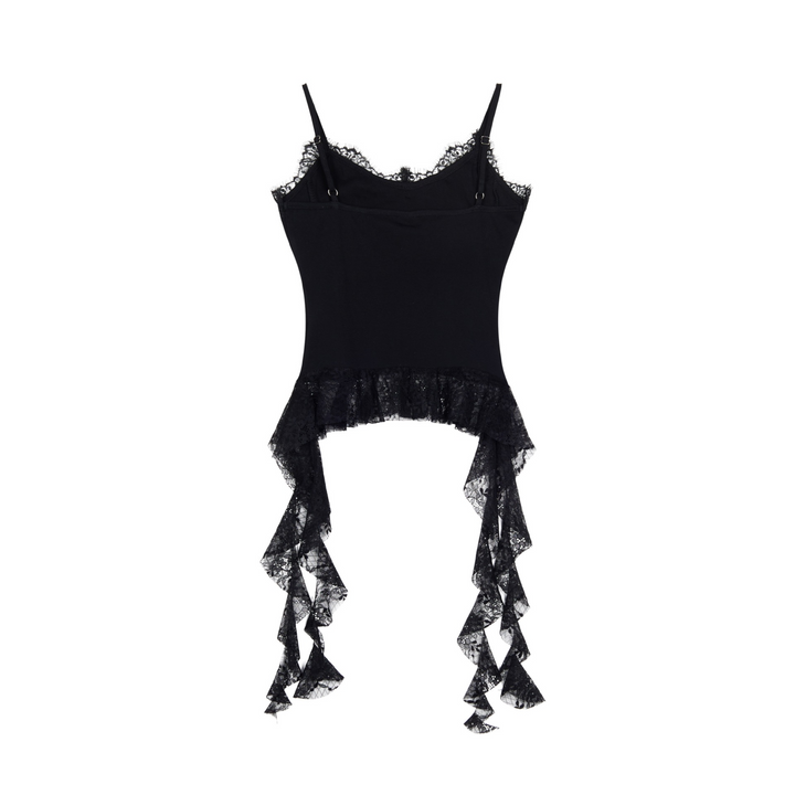 Lace Side Ribbon Camisole