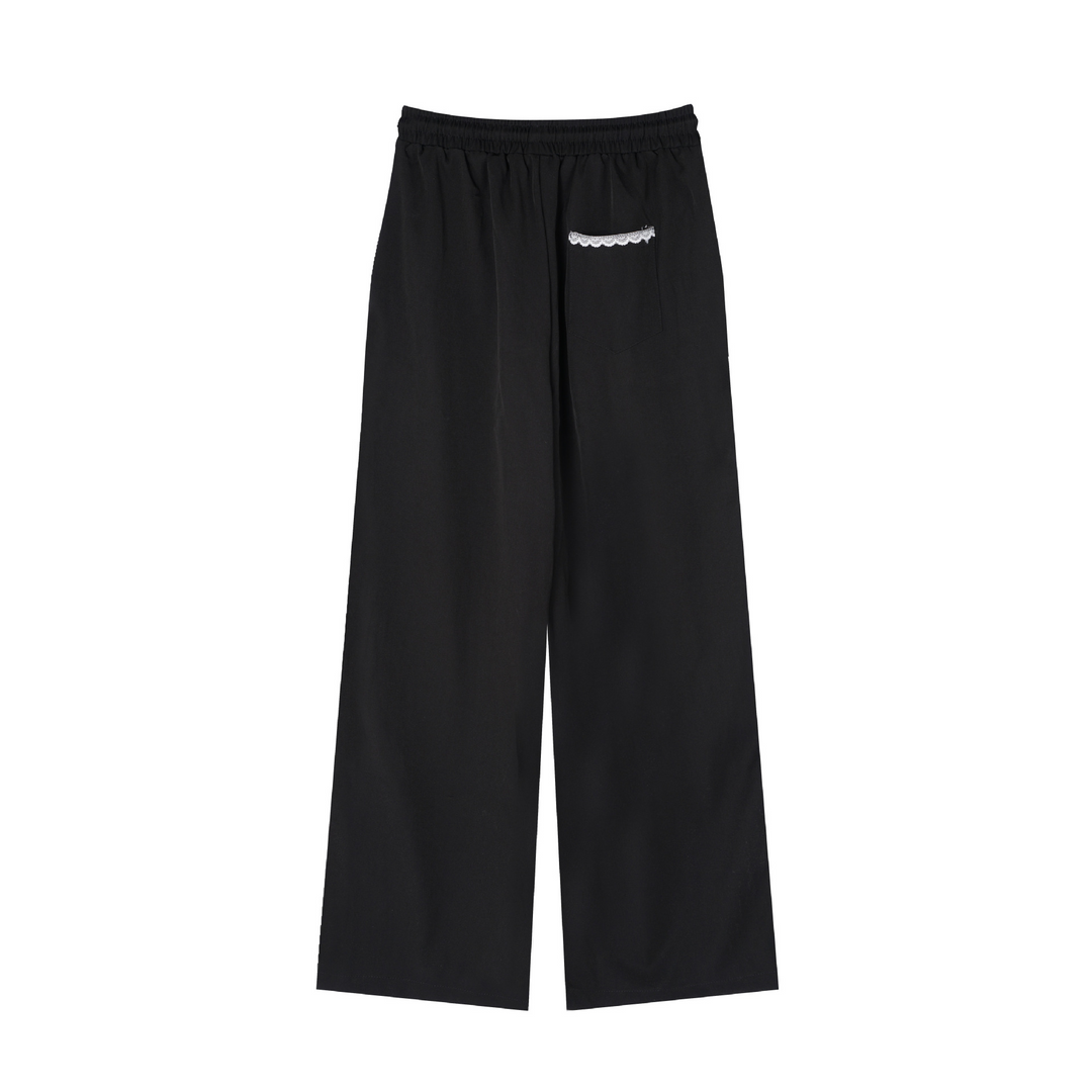 Side Line Frill Ribbon Long Pants