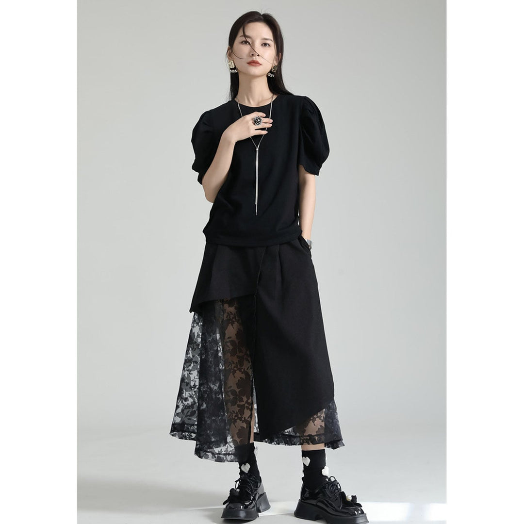 Tuck Puff Sleeve T-shirt