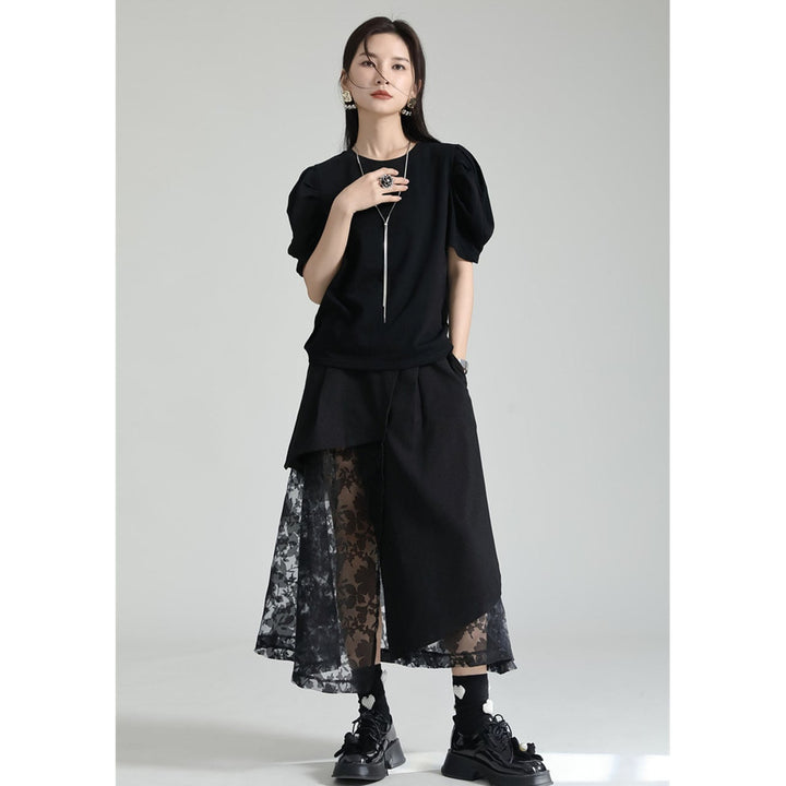 Tuck Puff Sleeve T-shirt