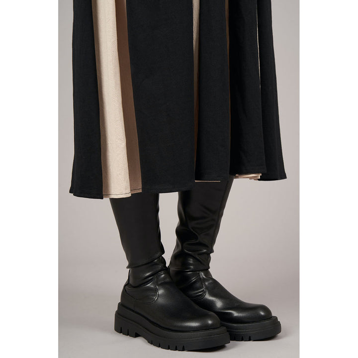 Bicolor High Neck Onepiece