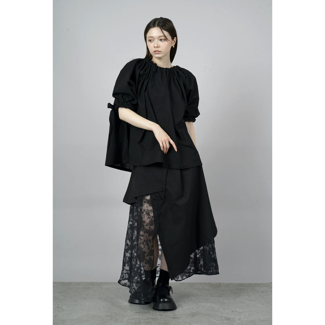 Gathered Shirring Blouse