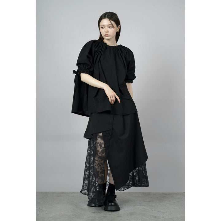 Gathered Shirring Blouse