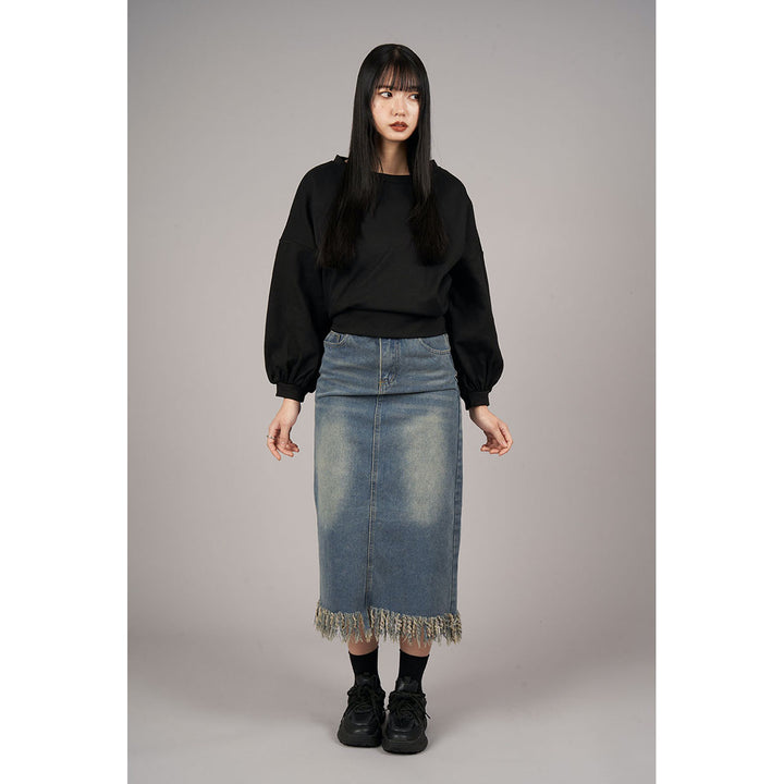 Back Ribbon Pullover