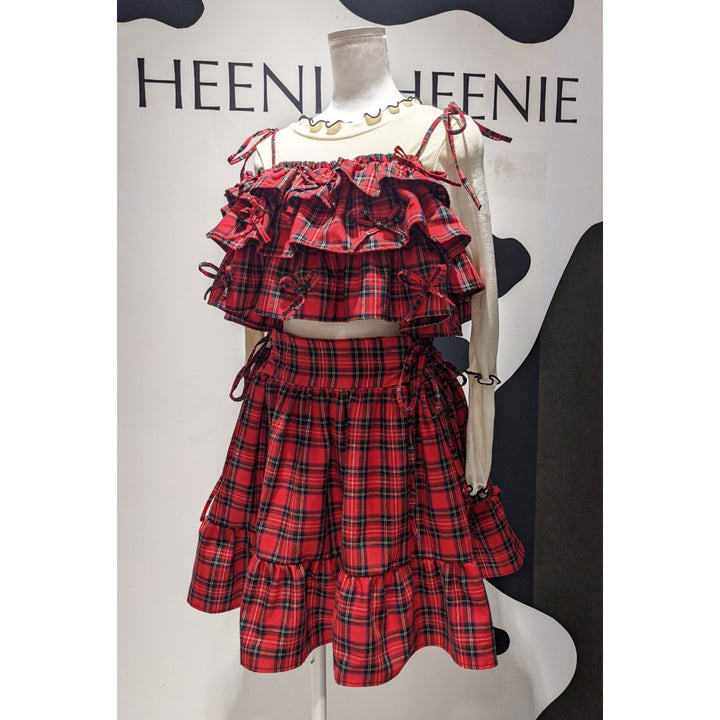 Tiered Ribbon Frill Bustier