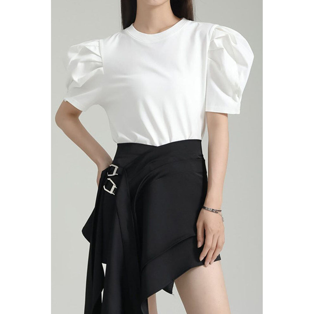 Tuck Puff Sleeve T-shirt