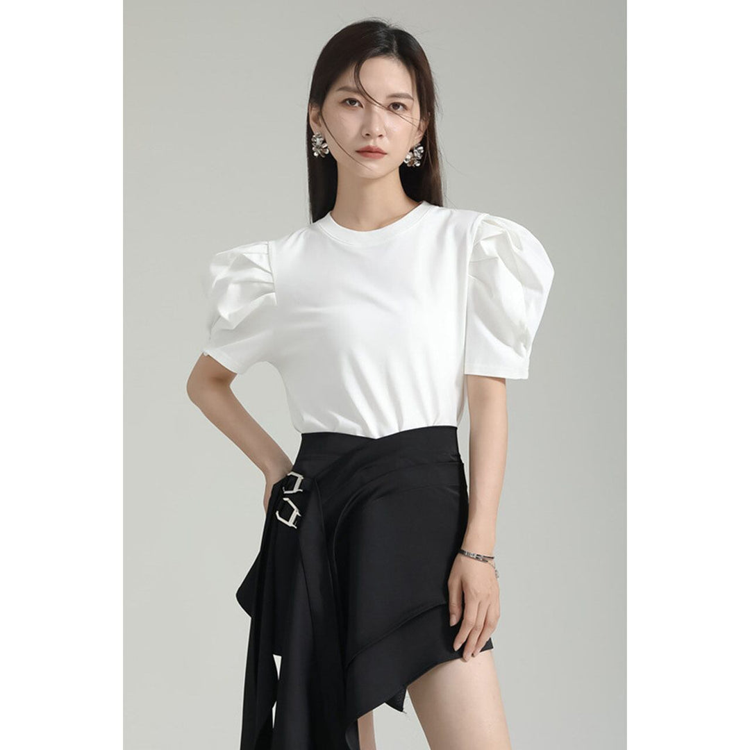 Tuck Puff Sleeve T-shirt