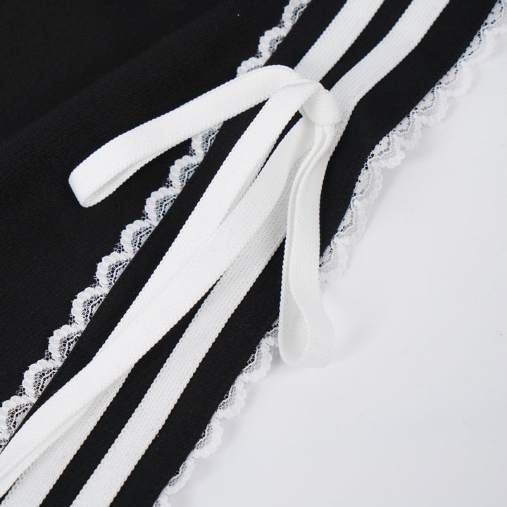 Side Line Frill Ribbon Long Pants