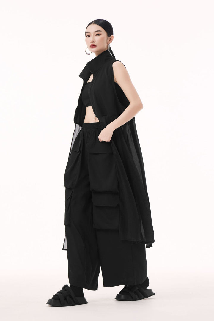 Front open jumper dress