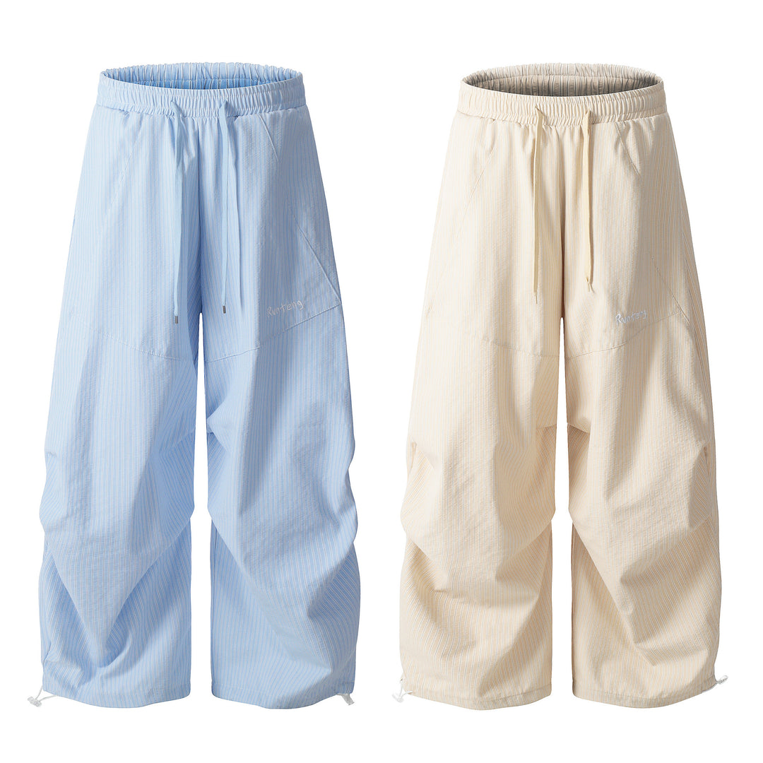 Loose Casual Stripe Long Pants