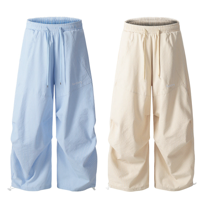 Loose Casual Stripe Long Pants