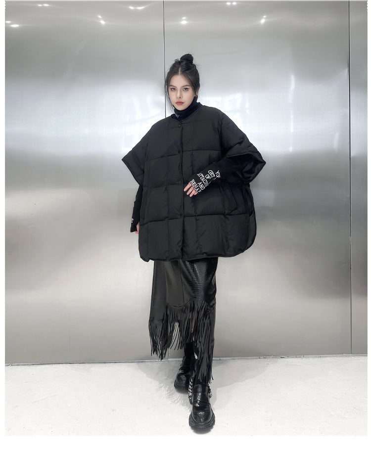 Quilted oversized vest jacket