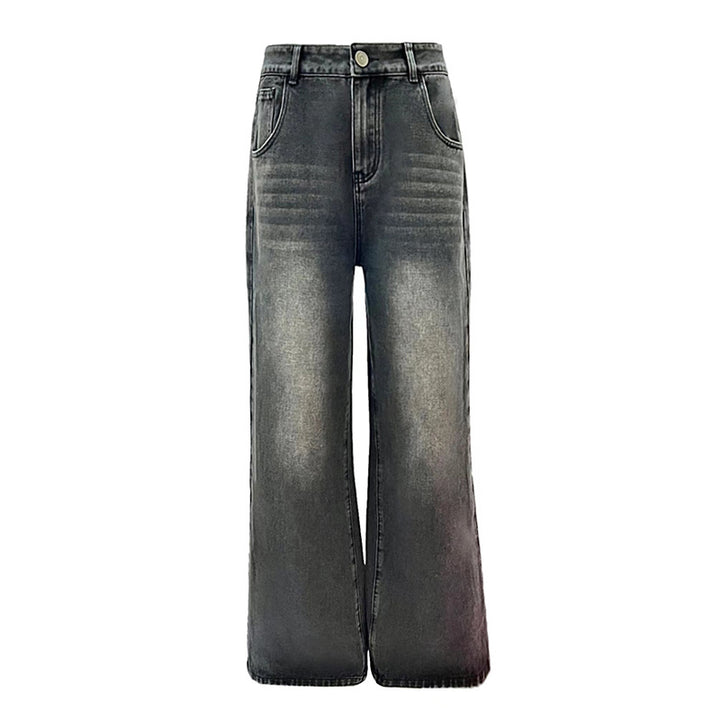 Back cool wide-leg jeans