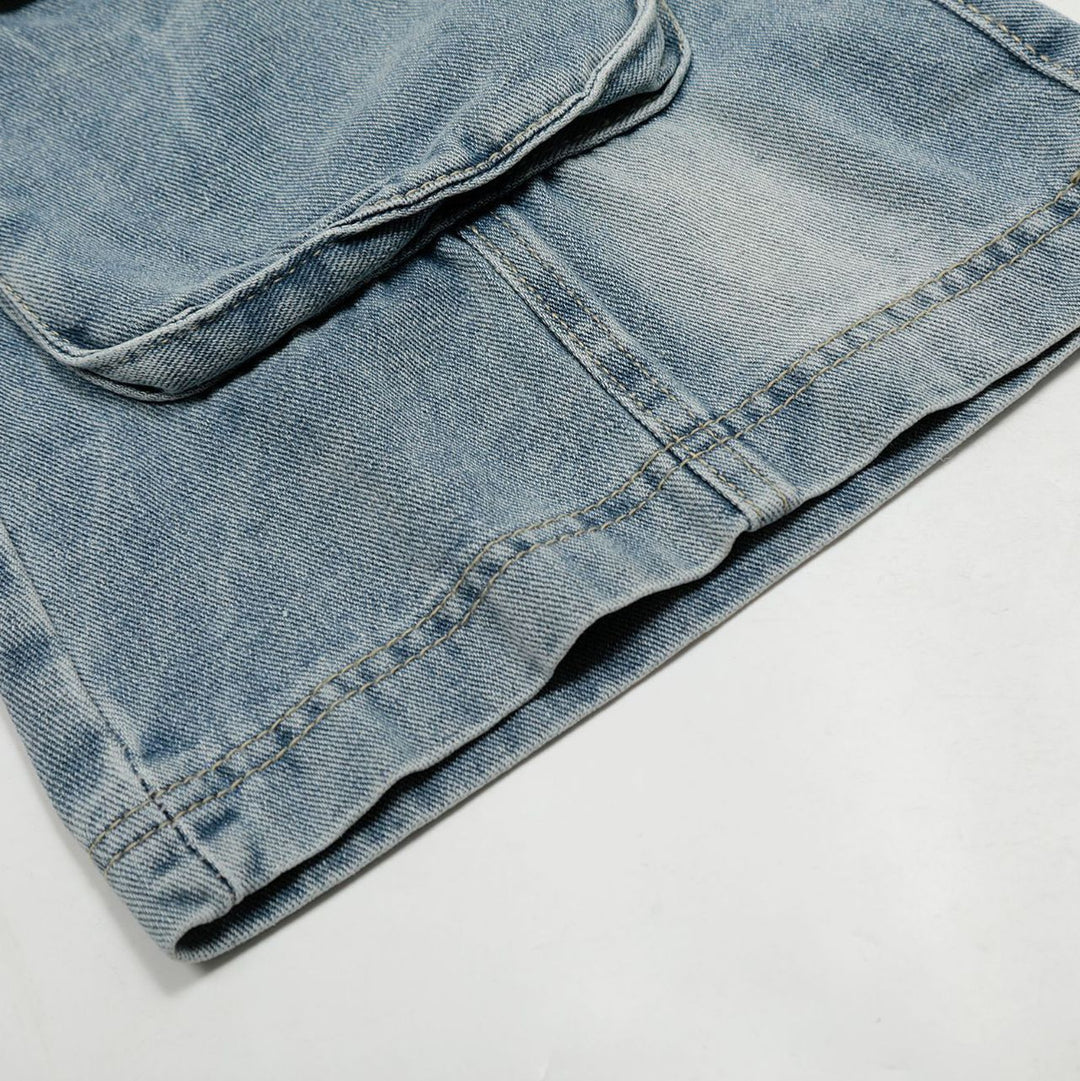 Pocket Washed Slim Jeans
