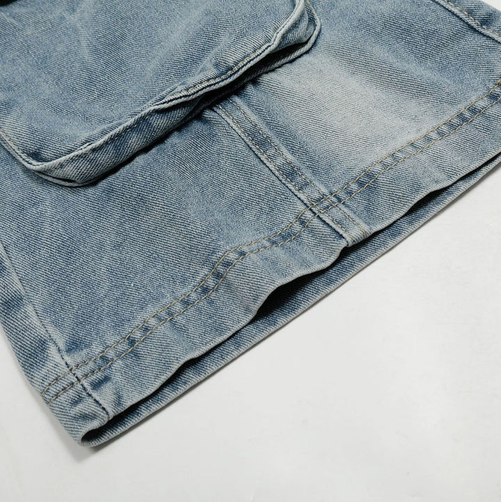 Pocket Washed Slim Jeans