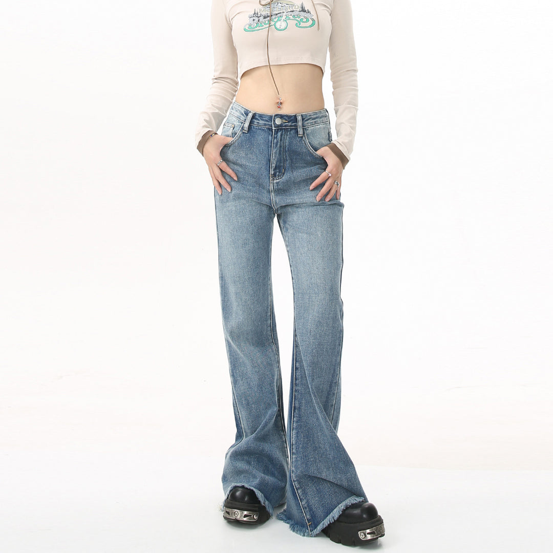 Fringe trumpet jeans