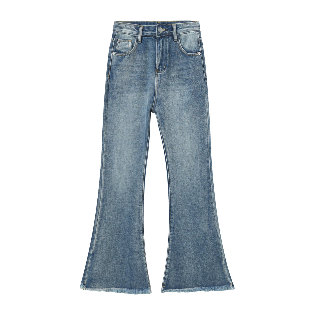Fringe trumpet jeans