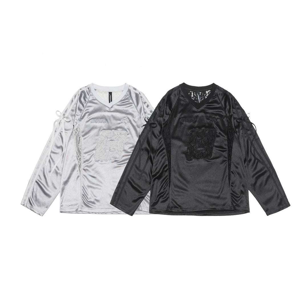 Lace Logo Long Sleeve T-shirt