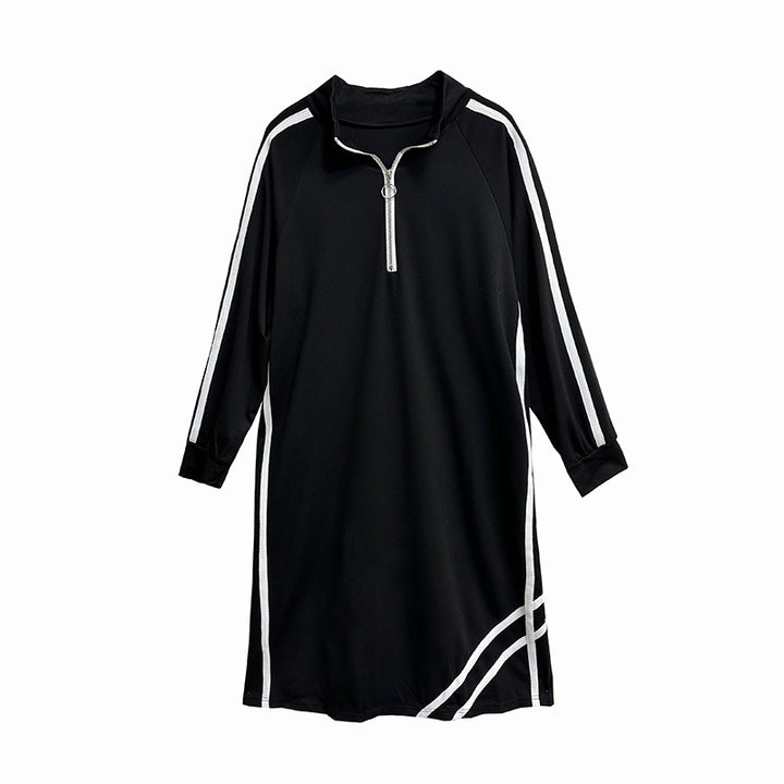 Jersey loose slim A-line onepiece