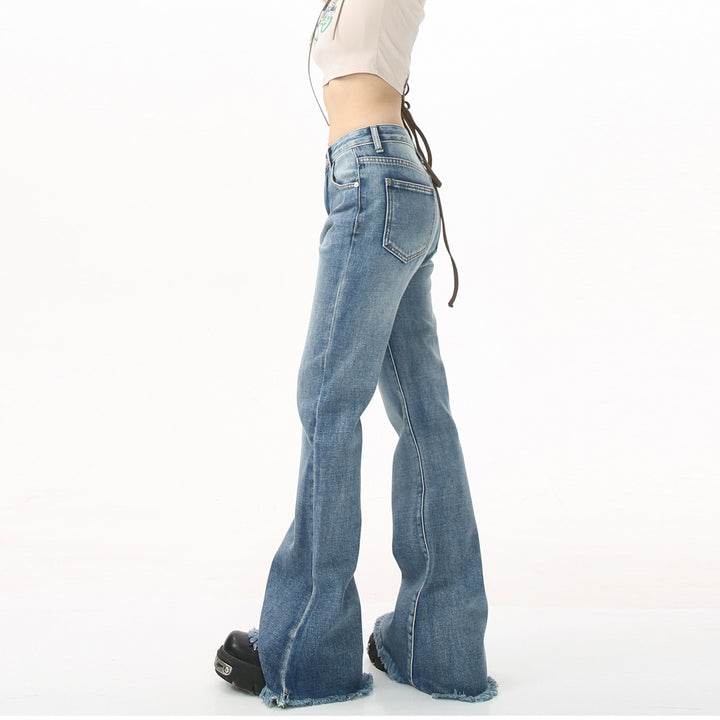 Fringe trumpet jeans
