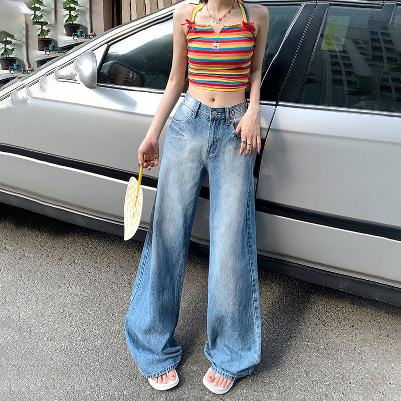 Loose wide-leg jeans