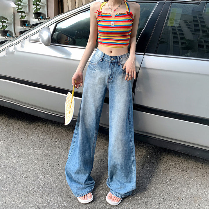Loose wide-leg jeans