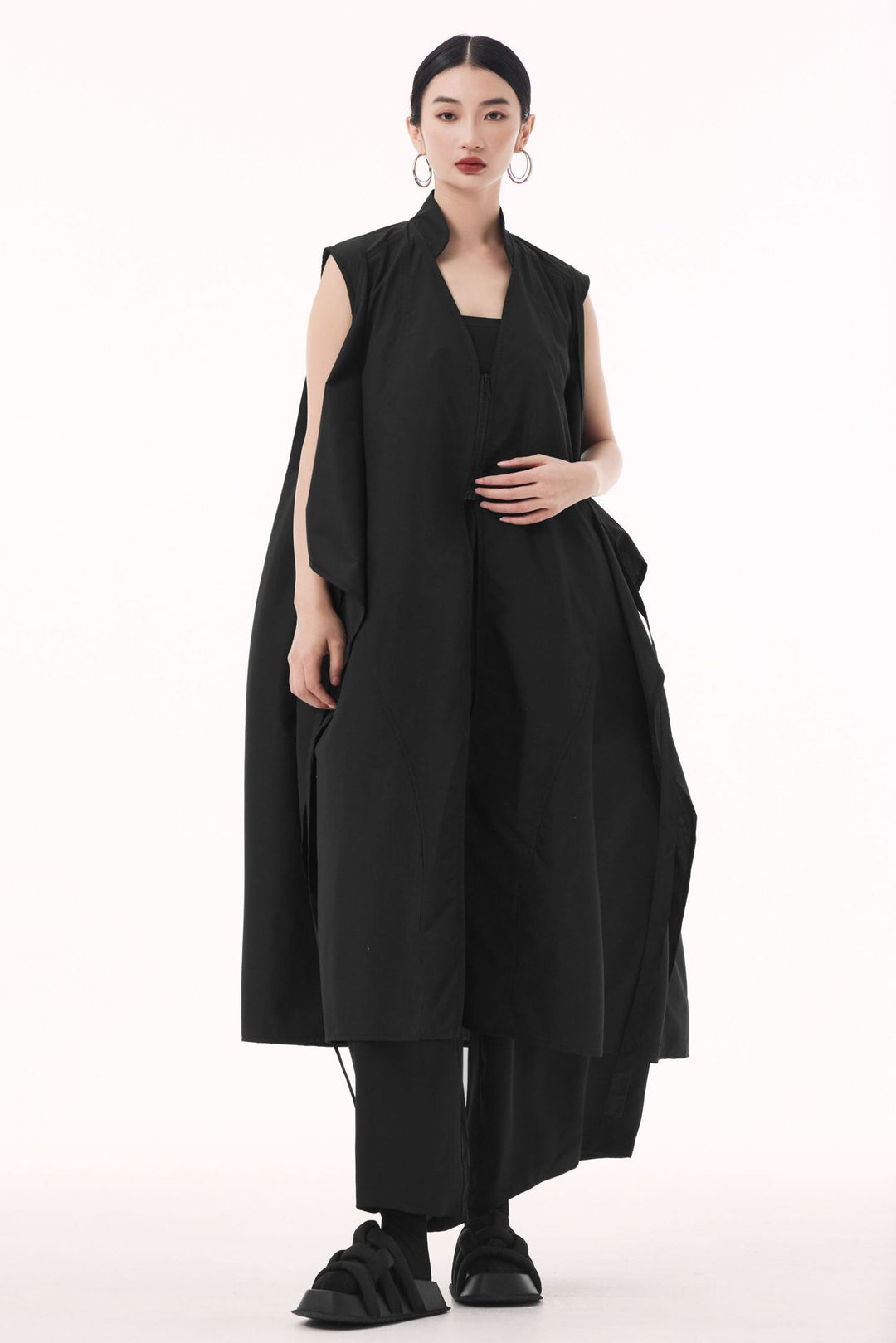 2way sleeveless vest dress