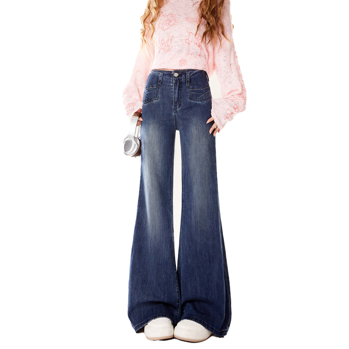 Simple Flare Denim Pants