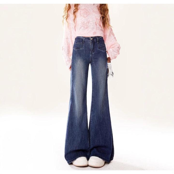 Simple Flare Denim Pants