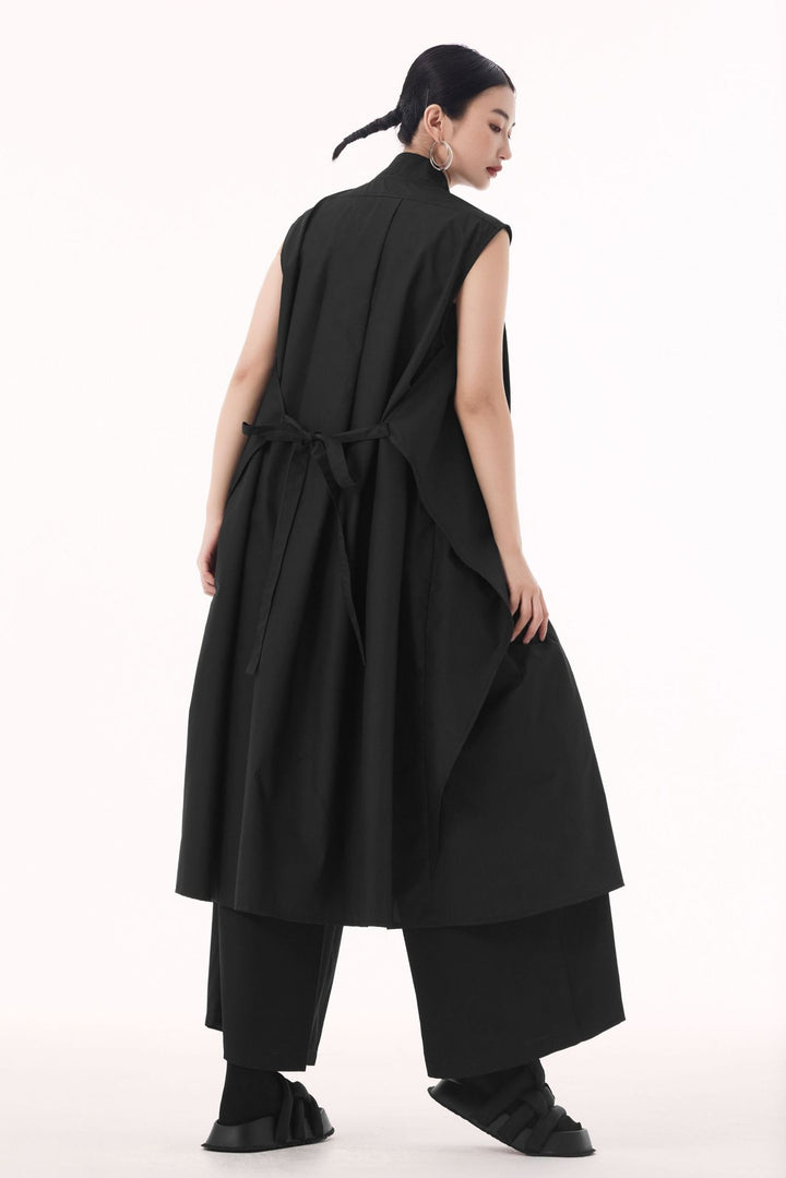 2way sleeveless vest dress