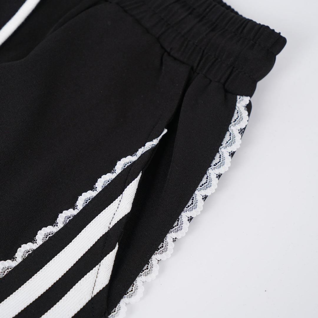 Side Line Frill Ribbon Long Pants