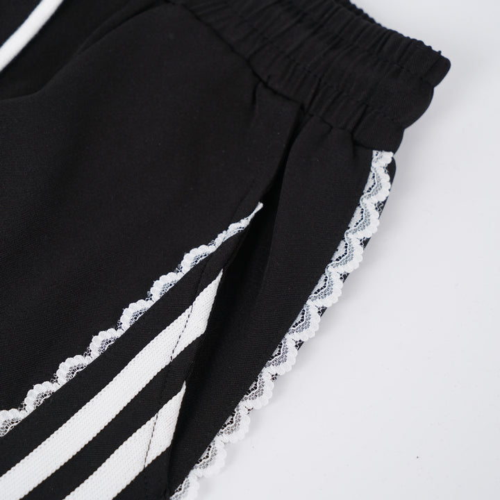 Side Line Frill Ribbon Long Pants