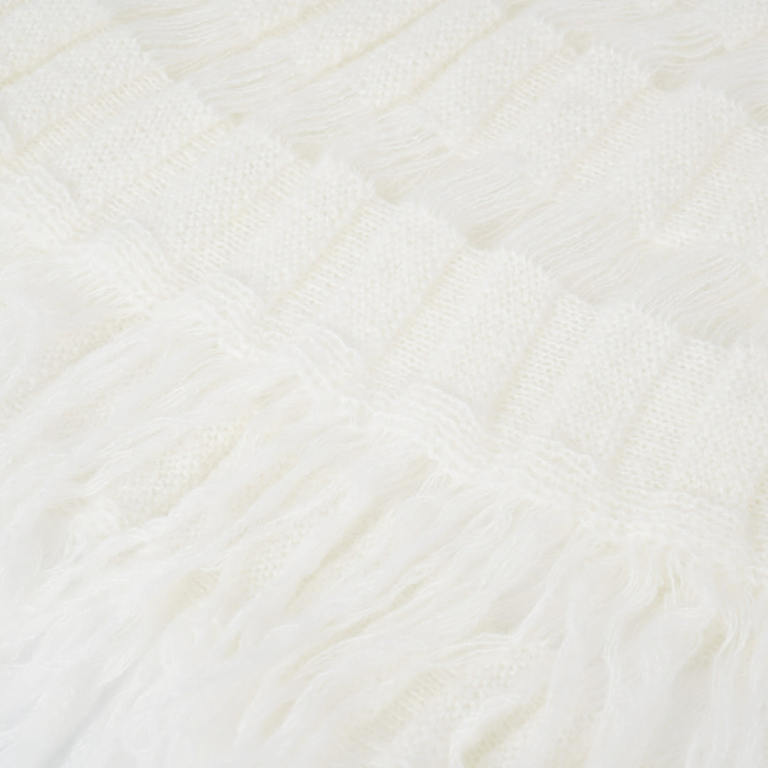 Flower Off Shoulder Slim Sweater