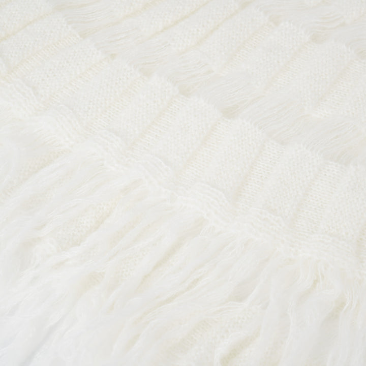 Flower Off Shoulder Slim Sweater