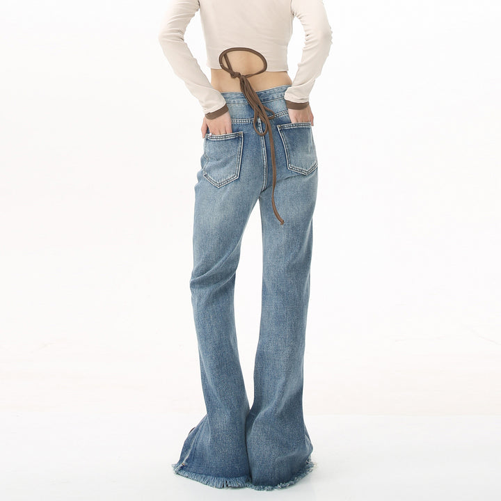 Fringe trumpet jeans