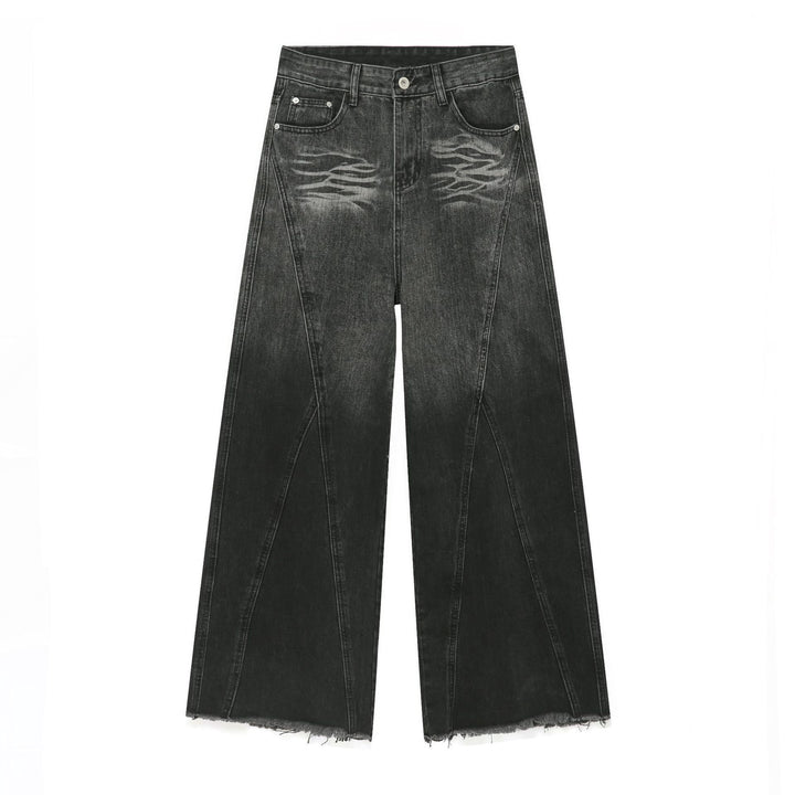 Straight loose jeans design pants