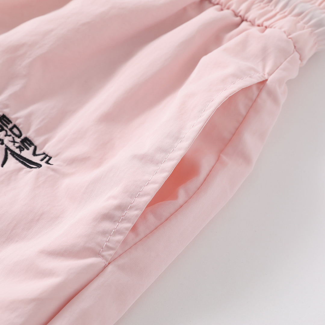 Loose Said Shirring Ribbon Long Pants