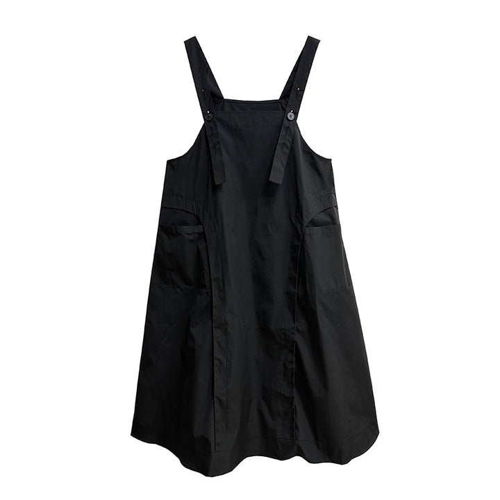 Workwear strap long dress