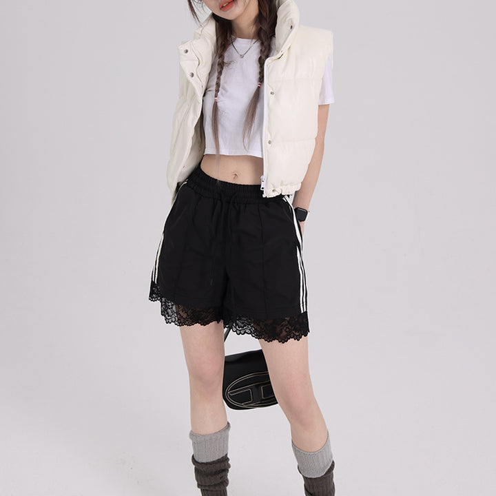 Sports ballet casual design lace shorts pants